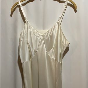 VINTAGE SEARS SLIP/DRESS WHITE NYLON SZ 38